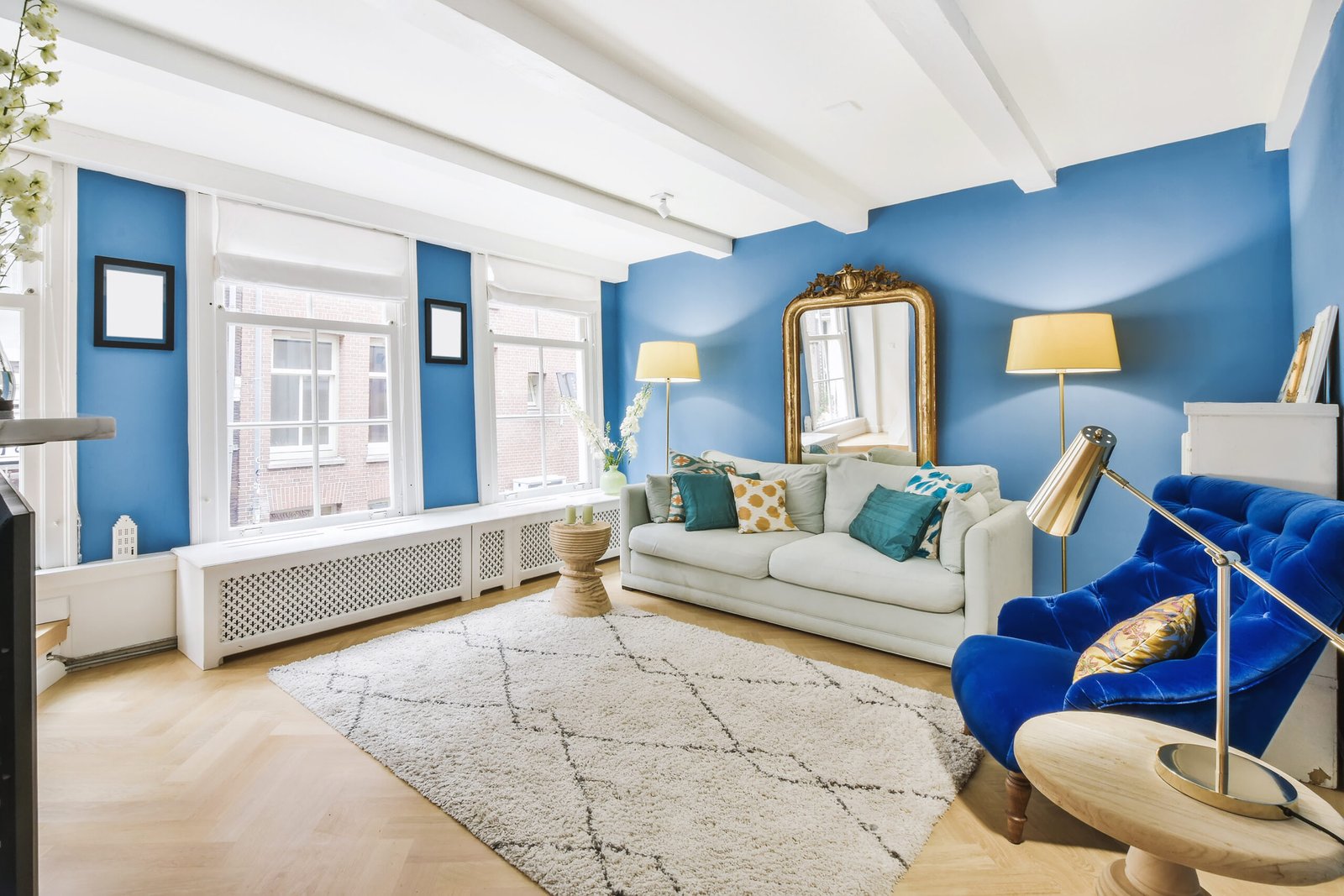Bright living room Bright living room in a modern luxury house